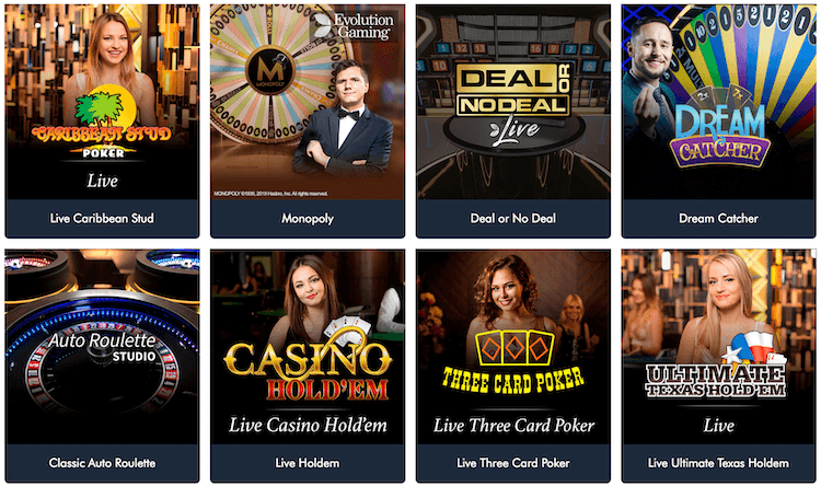 Jonny Jackpot Live Casino Games