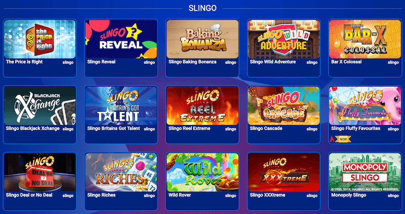 Slingo All British casino