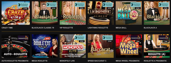 Videoslots Live Casino