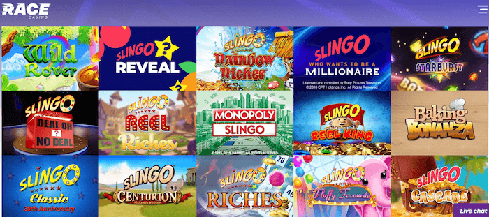 Race Casino Slingo