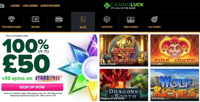 Casino Luck casino games categories