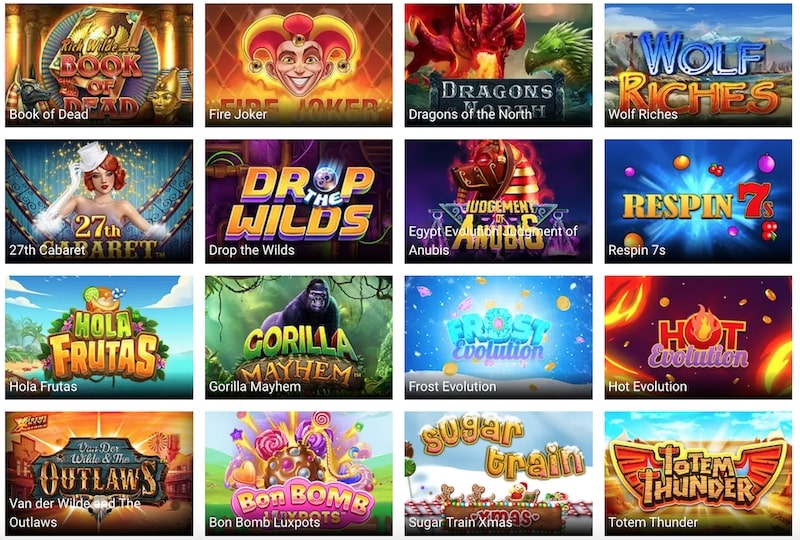 Casino Luck online slots selection